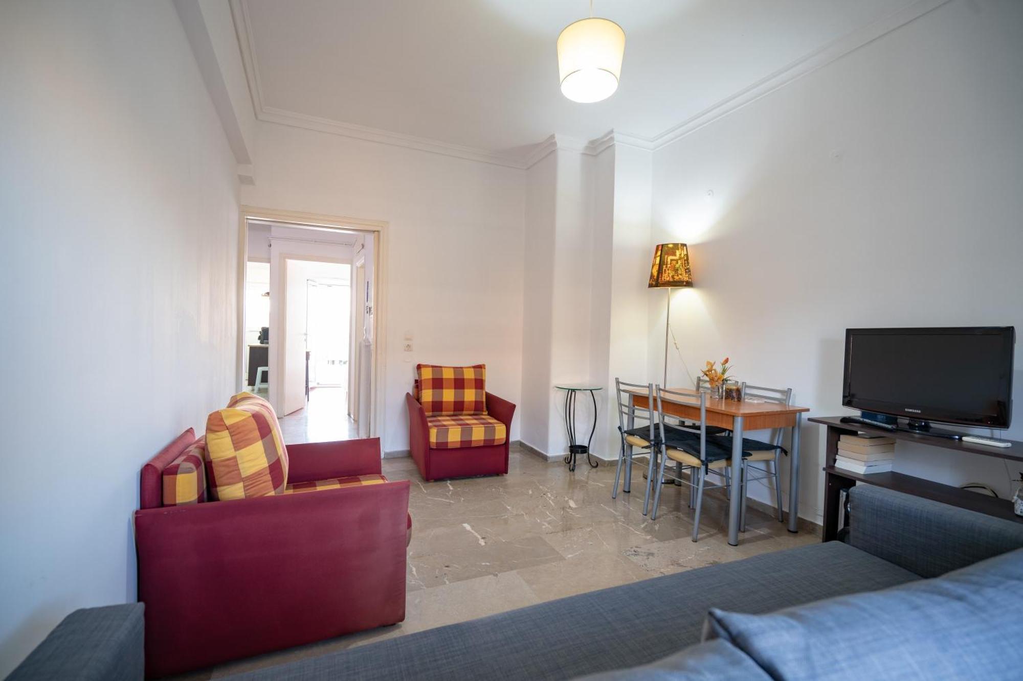 Dimotiko Theatro Metro St. 1 Bedroom 4 Pers. Flat Pireus Eksteriør bilde